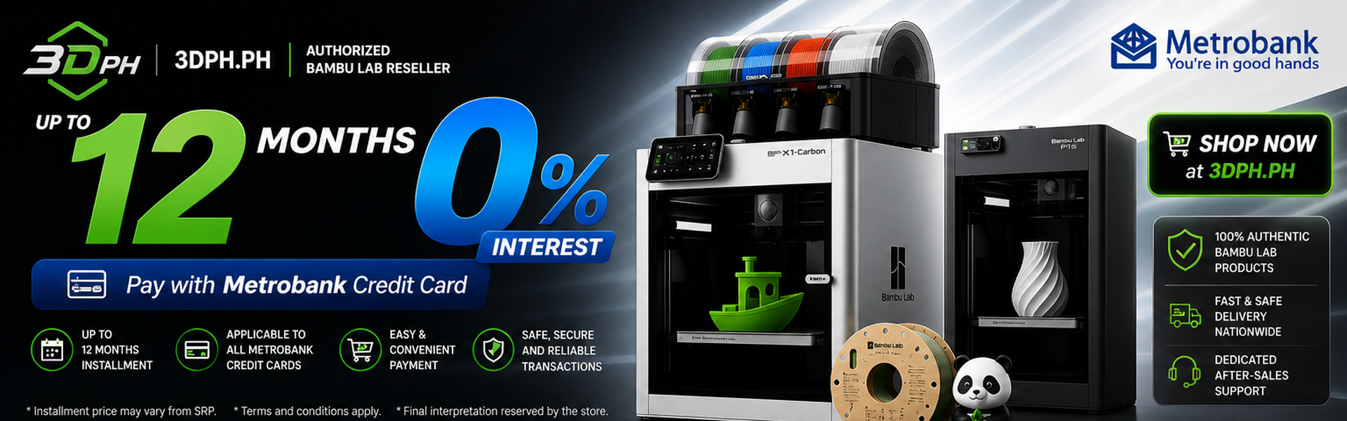 Metrobank 12 Months 0% Installment